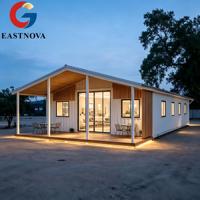 Maison mobile portable Tiny Home 40 pieds 20 pieds Villa préfabriquée de luxe 2 3 4 5 chambres Maison préfabriquée pliable extensible en conteneur