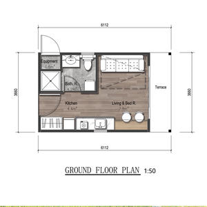 Pod modulaire chambre isolée paquet plat extérieur bois SIPs préfabriqué maison petit <span class=keywords><strong>jardin</strong></span> bureau durable préfabriqué petite maison <span class=keywords><strong>Kit</strong></span> - Product Image 4