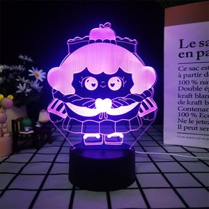 Led không dây Đèn LED bảng ánh sáng Acrylic đèn ấm được thiết kế cảm ứng 3D ánh sáng ban đêm Logo vui 16 màu sắc phòng ngủ quà tặng trang trí nội thất - Product Image 6