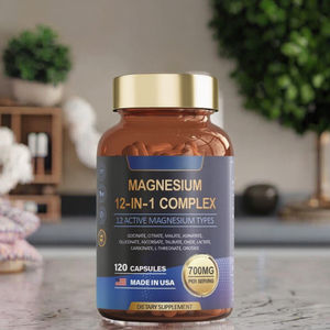 Salute ottimale integratori Multi-vitaminici con magnesio 12-1 complessi per lo sbiancamento della pelle dei capelli minerali nutrizione mirata in capsule - Product Image 4