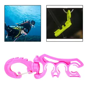 צלילה כפול BCD רגולטור צינור מחזיק צלילה מתחת למים BCD צינור בעל אבזם ווי לשחייה מים ספורט