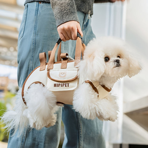 Sac à dos de transport pour petit chien de luxe, harnais de levage, bandoulière, poignée, laisse, boîte de transport pour animaux de compagnie écologique, marche en plein air, fournitures pour chats - Product Image 1