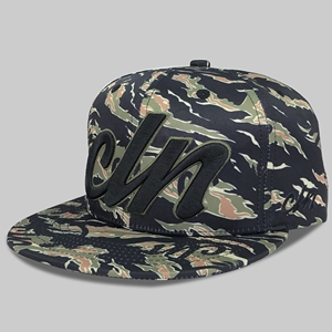 Tùy Chỉnh Màu Đen Và 5 Bảng Điều Chỉnh Snap Đồng Bằng Bất Cây Camo Mũ Ngụy Trang Chiến Thuật Snapback Cap Hunter Rừng Đen Camo Mũ - Product Image 2