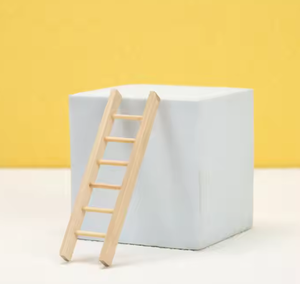 Mini bricolage bûche en <span class=keywords><strong>bois</strong></span> elfe de noël coloré jouet maison Miniature paysage décoration avec échelle jouet en <span class=keywords><strong>bois</strong></span> fait main - Product Image 3