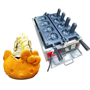 Fabriek Custom Lolly Wafela Maker Waflera Electrica Mini Wafel Maker Met Vormen Met Hello Kitty