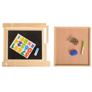 Pizarra de doble cara para niños de madera multifuncional 2 en 1 para dibujar tablero de dibujo de andamios - Product Image 6