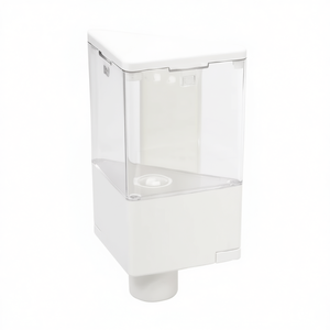 Distributeur de savon liquide 14 cm de largeur 22 cm de hauteur blanc à fixer au mur pour salle de bain - Product Image 3