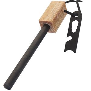 Equipo de supervivencia multiuso resistente, arrancador de fuego, resistente a la intemperie, ignífugo con mango de madera fatwood <span class=keywords><strong>tinder</strong></span> - Product Image 2