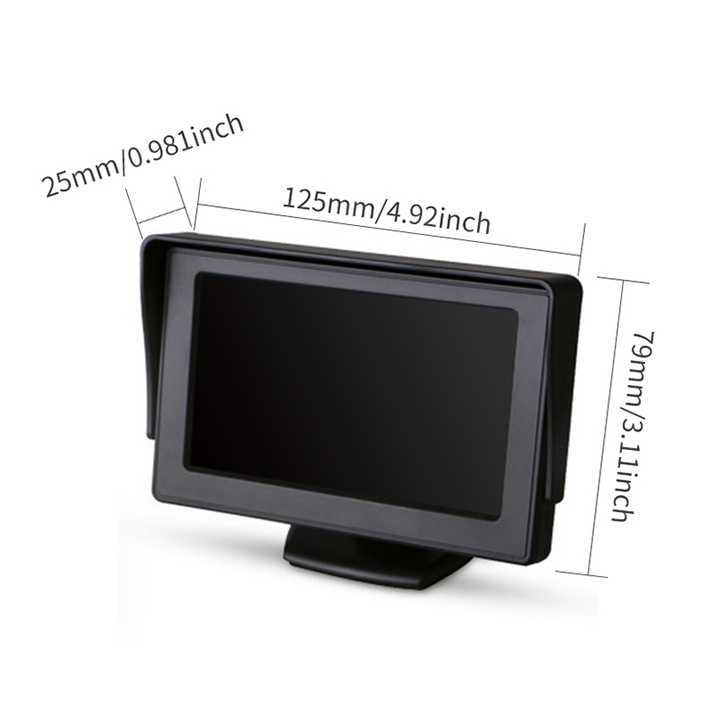 1080P Rear View Backup Cam Night Vision Waterproof Parking Assistant 4. ...