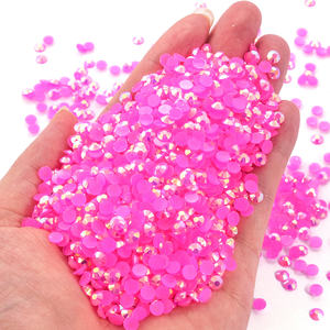 Bobohoo พลอยเทียมเรซิ่น2มม.-6มม. เรซินด้านล่างเจลลี่สี AB พลอยเทียมหลวมแบบไม่ใช้ความร้อนสำหรับคลิปหนีบผม - Product Image 4