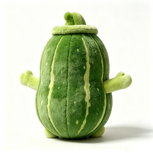 Peluche de guisante verde personalizado, peluche de verdura, peluche de personaje con forma de vaina de guisante, peluche con temática de comida, linda verdura verde de peluche - Product Image 5