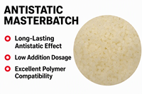 Masterbatch anti-statis yang dapat disesuaikan, masterbatch warna plastik, masterbatch campuran anti-statis, serat PVC PP PET