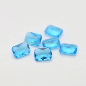 Verre Gemstone Octogone Cut 5*7MM Toutes sortes de couleurs Cristal synthétique pour la fabrication de bijoux - Product Image 3