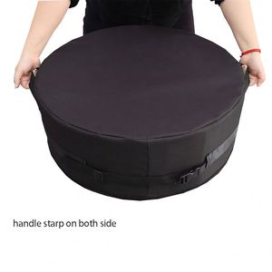 Cubierta Redonda Ajustable para Brasero de Piedra, Resistente al Agua, 600D, Multi-Tamaño, con Vela de Sombra y Red para Exteriores - Product Image 5