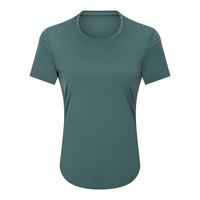 T-shirt court respirant et ajusté à manches courtes pour femme, idéal pour le sport, la course et le yoga, personnalisable avec logo – Nouvelle collection très demandée