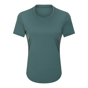 Camiseta Deportiva Corta de Manga Corta, Transpirable y Ajustada, para Mujer, Informal, para Correr, Yoga, Personalizable con Logotipo - Product Image 3