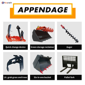 Yaweh jl4cx nhà máy bán hàng trực tiếp EPA động cơ diesel New 4x4 backhoe giá máy kéo mini Front end nhỏ gọn bánh xe backhoe loader - Product Image 4