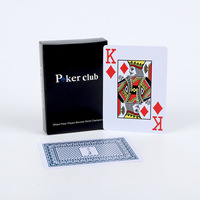 Cartes à jouer en plastique de haute qualité, écologiques, 0,325 mm d'épaisseur, double face, mat blanc, Deskjoy, coins carrés personnalisés