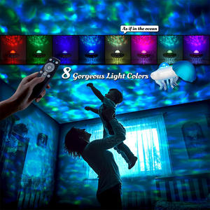 Projecteur de galaxie portable, lampe océanique méduse à bruits blancs, <span class=keywords><strong>veilleuse</strong></span> pour bébé, haut-parleur Bluetooth, télécommande, mini projecteur nébuleux - Product Image 3