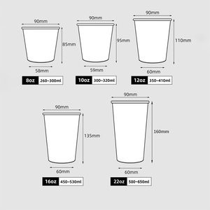 Gran oferta 2025, tazas de café desechables de 8oz con logotipo personalizado, taza de papel de café con leche para beber en caliente de pared única con tapa - Product Image 5