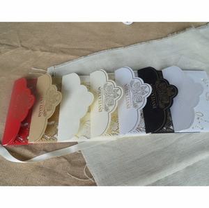 Invitations de luxe en papier gaufré avec poche, dorées à chaud, en <span class=keywords><strong>dentelle</strong></span>, pour <span class=keywords><strong>mariage</strong></span>, anniversaire, fête prénuptiale, fiançailles - Product Image 5