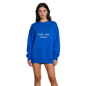 Felpa Oversize Louis Luna H7022-4 M/L XL/2XL Blu Abbigliamento Casual da Donna - Product Image 1