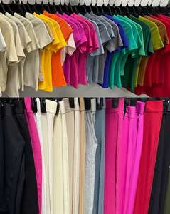 Set da salotto a coste per <span class=keywords><strong>donna</strong></span> t-shirt a maniche corte e leggings due pezzi Set <span class=keywords><strong>abbigliamento</strong></span> <span class=keywords><strong>donna</strong></span> all'<span class=keywords><strong>ingrosso</strong></span> - Product Image 3