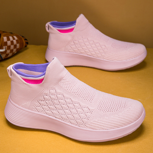 أحذية رياضية رجالية قابلة للتنفس سهلة الارتداء للجري والمشي، أحذية نسائية بنعل سميك من مادة EVA خفيفة الوزن ومريحة للارتداء اليومي - Product Image 4