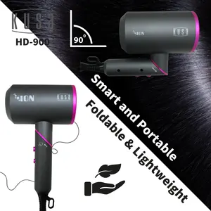 Professional OEM Travel Use Foldable Low Noise Hair Dryer With 48M Negative Ion For Export