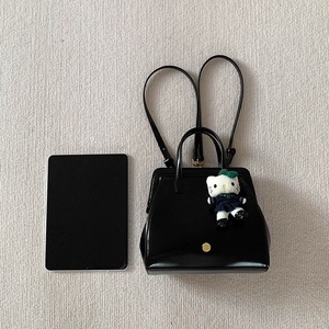 Retro Black Women's <b>Backpack</b> <b>with</b> Grids Winter's New Arrival Lightweight Retro Satchel Zipper Closure Made PU Material - Product Image 1