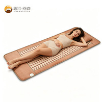 Jiwan Lejia Vente en gros de surmatelas chauffant personnalisé en pierre de lave, tapis thermique en pierre pour studio de yoga, hôtel de bien-être