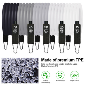Juego de 12 Bandas de Resistencia con Asas, Anclaje para Puerta, Correas para Tobillos y Bolsa de Transporte para Entrenamiento en Casa, Resistencia Máxima de 150 LBS - Product Image 3