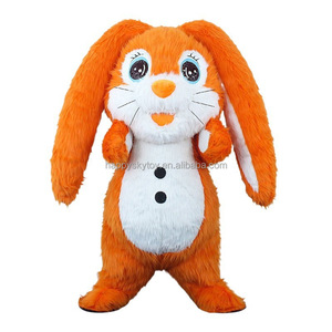 Costumes de mascotte gonflables lapin à longues oreilles de qualité supérieure pour adultes, tenues de danse, lapins géants de 2,2 m et 2,6 m pour fêtes d'anniversaire - Product Image 4