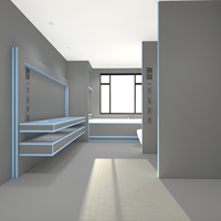 Panneau de construction en mousse XPS cimentaire imperméable, léger et résistant à la vapeur pour mur de douche et substrat de carrelage au sol