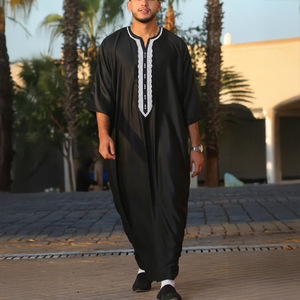 Nouvelle Tunique Décontractée pour Hommes 2026 – Qamis Long Brodé pour Hommes, Chemise Musulmane, Vêtement <span class=keywords><strong>Islamique</strong></span>, Mode Arabe Saoudienne, Thawb - Product Image 6