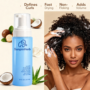 Mousse Coiffante Volumisante et Anti-Frisottis aux Herbes pour Tresses, Locks, Boucles et Cheveux Afro – Séchage Rapide, Sans Résidus – Brillance et Volume – Qualité Salon – OEM - Product Image 2