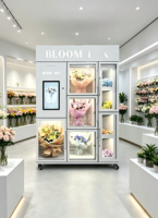 Máquina Expendedora de Flores Compacta, Máquina Expendedora de Flores Refrigerada con Control de Temperatura