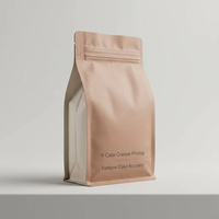 Sacs à soufflet en Mylar personnalisés réutilisables de qualité alimentaire 250g 500g 1kg avec valve pour café et thé