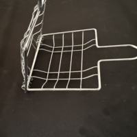 Grille de barbecue en acier inoxydable sur mesure - Grille de cuisson en métal robuste avec poignée pour rôtir la viande, panier de barbecue