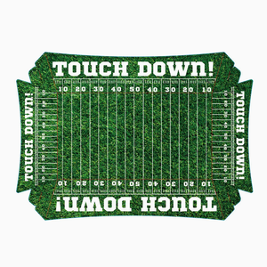 DAMAI Bols en papier carrés jetables et contenants d'emballage alimentaire 12 pièces/ensemble Décorations de fête sur le thème du football Plateau à collations - Product Image 5