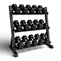 Haltères hexagonaux en caoutchouc OKPRO Fitness, haltères de musculation durables, haltères hexagonaux pour la salle de sport, prix des haltères hexagonaux