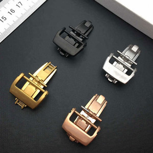 Bouton de haute qualité <span class=keywords><strong>18mm</strong></span> 20mm <span class=keywords><strong>boucle</strong></span> en acier inoxydable <span class=keywords><strong>boucle</strong></span> de <span class=keywords><strong>bracelet</strong></span> de <span class=keywords><strong>montre</strong></span> pour Apple Watch <span class=keywords><strong>Bracelet</strong></span> à fermoir pliant - Product Image 5