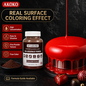 SEVAROME Pigment Gâteau Au Chocolat Mousse Spray Rouge Colorant Soluble Dans L'huile Cuisson Poudre <span class=keywords><strong>Comestible</strong></span> Matière Plastique Outils De Cuisson - Product Image 4