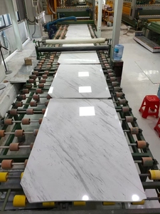 Греческий мрамор Волакас, белый с серо-черной текстурой, современный дизайн, полированная поверхность, гарантия 1 год, для вилл, столовых, ванных комнат, внутренних полов и стен - Product Image 4