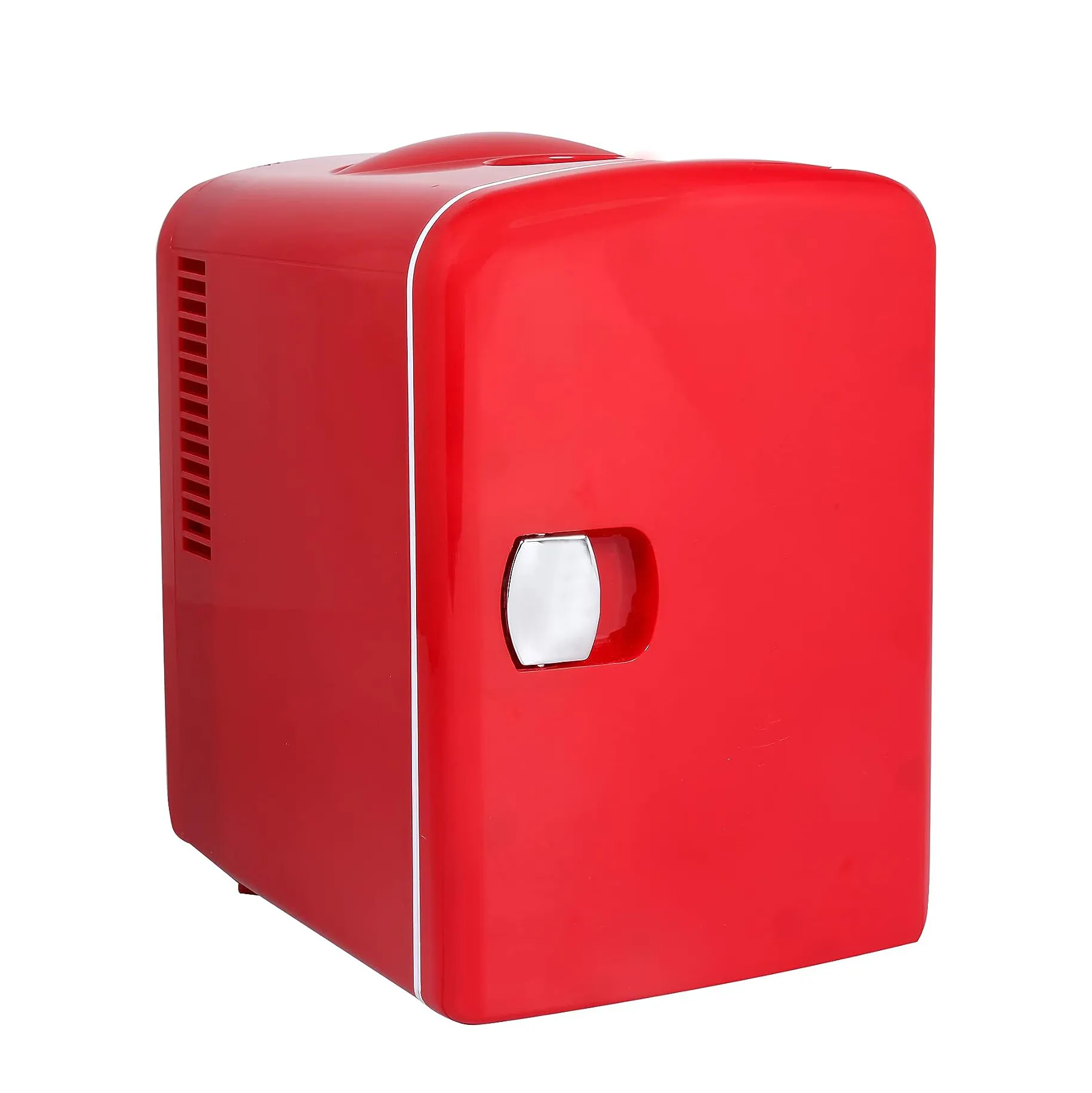 Mini frigo portatile 4 litri 6 lattine frigorifero per la cura della pelle Ac 120v Dc 12v piccolo frigorifero e scaldavivande
