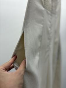 فستان طويل صديق للبيئة مستدام بدون حمالات من الكتان بجيب صلب عالي الخصر للنساء ملابس عمل على الإنترنت - Product Image 3