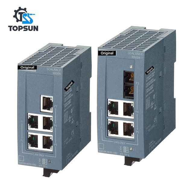Original 6GK5004-1BD00-1AB2 SCALANCE XB004 Industrial Ethernet Switch 4 Port Unmanaged Network Switch PLC Communication Module