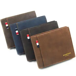 Dompet Pendek Gaya Inggris untuk Pria, Dompet Santai Multifungsi Kapasitas Besar, Dompet Pendek untuk Pria