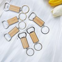 Ensemble de porte-clés décapsuleur personnalisé par sublimation, porte-clés décapsuleur en bois, décapsuleurs en bois vierges