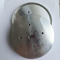 Custom CNC Machined 6061 Aluminum Round Base Plate Pressure Gauge Back Plate Multiple Mounting Holes OEM Aluminum Instrument